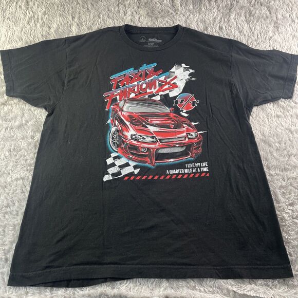 Fast And Furious Shirt Mens Extra Large Black Red Charger R/T Movie Racing - Picture 2 of 7
